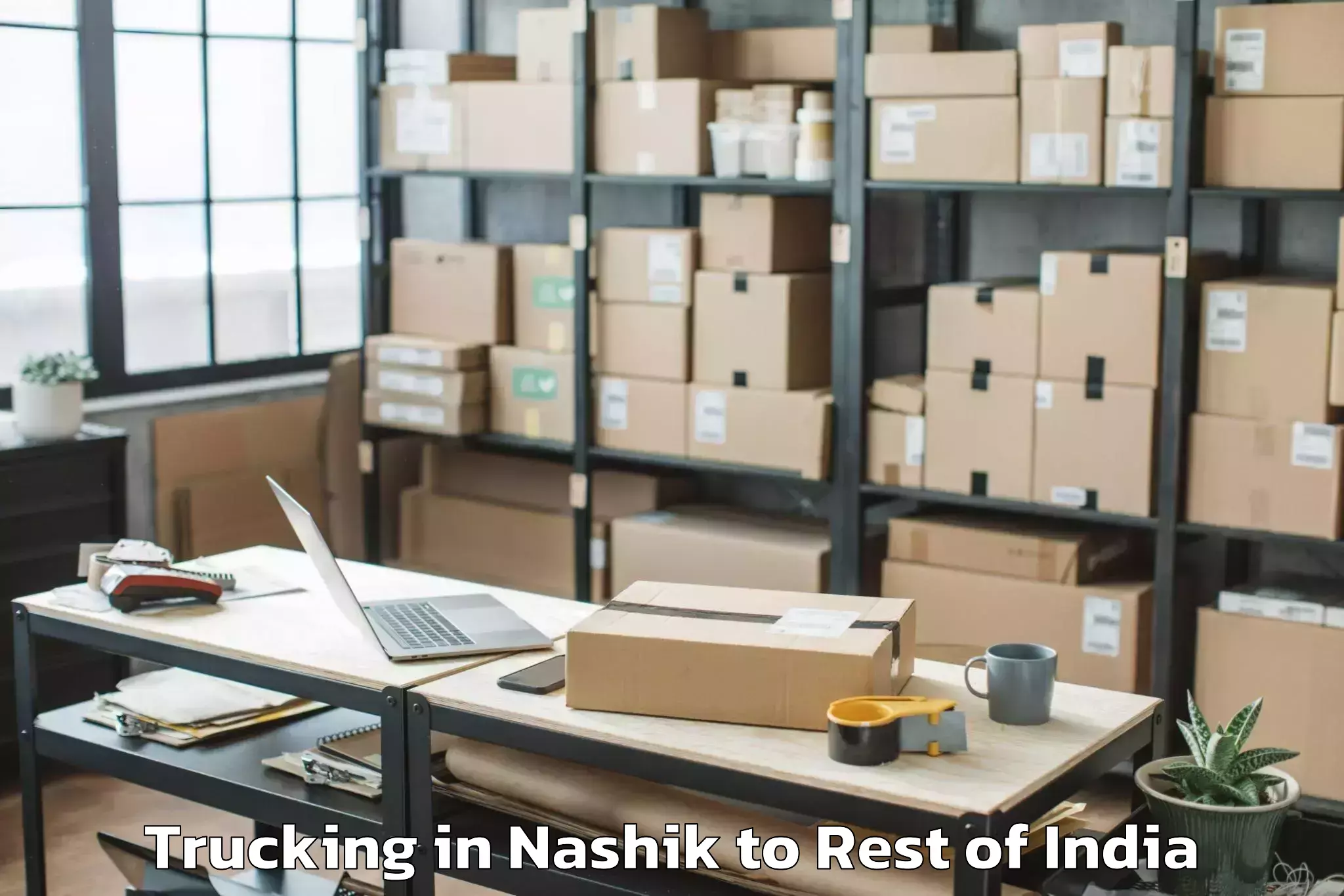 Professional Nashik to Waddepally Trucking